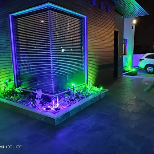 עיצוב ושדרוג גינה פרטית כולל תאורת גן